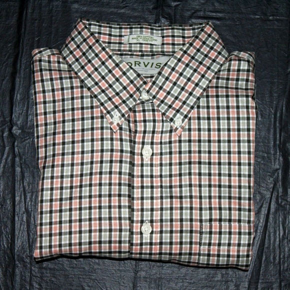 Orvis Trim Fit Mens Long Sleeve Button Down Shirt - Picture 5 of 7